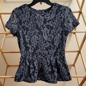 ANN TAYLOR PETITE PEPLUM TOP